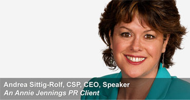 Real Publicity Client Success Stories Andrea Sittig-Rolf Real Publicity Story of Success